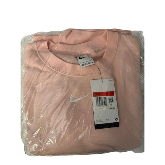 NEW Nike Phoenix Fleece Crew Women’s Sweatshirt Pink Size Large DJ7665‑864 - Picture 8 of 11